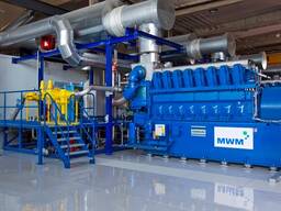 Использованный Газовый двигатель MWM 2032,16 мвт, 2011 г.