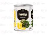 Canned Queen/Cayenne Pineapple (pieces, slice) in light syrup from the manufacturer - фото 1