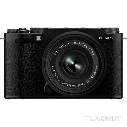 FUJIFILM X-M5 Mirrorless Camera with XC 15-45mm f/3.5-5.6 Lens (Black)