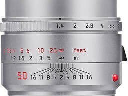 Leica Summilux-M 50mm f/1.4 ASPH 렌즈 (라이카 M, 실버/블랙, 2023 버전)
