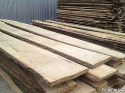 Oak planks, fresh sawn, unedged lumber, доска дуба