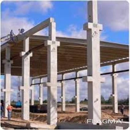 Equipment for the production of long concrete columns.